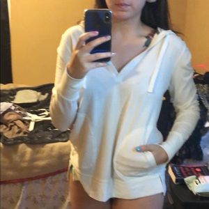 White sweatshirt